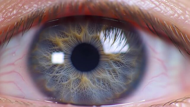 Extreme closeup of a human eye