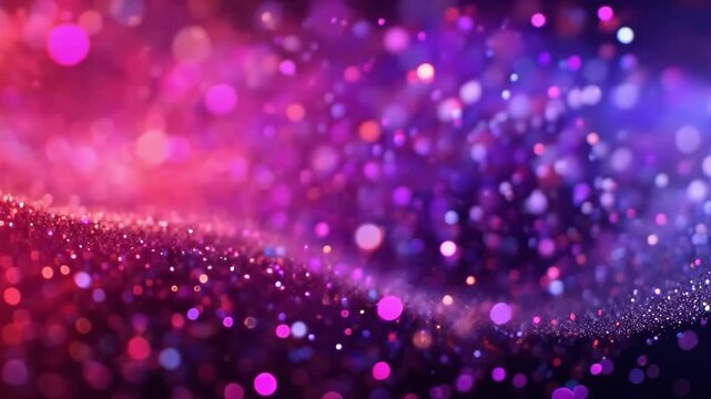 Abstract Colorful Bokeh Background with Purple and Pink Hues