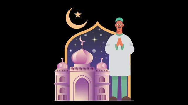 Ramadan And Eid Concept Illustrator