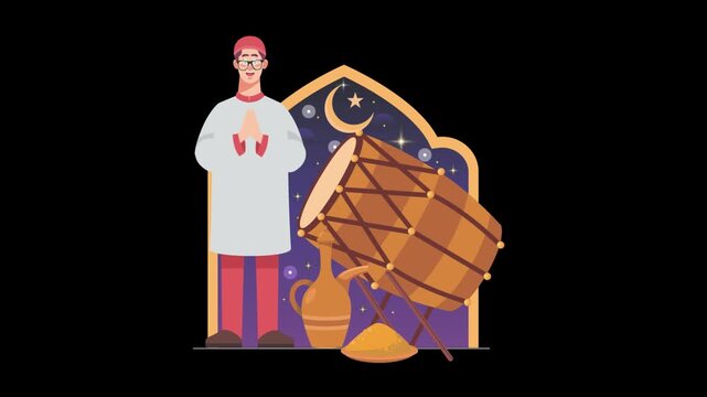 Ramadan And Eid Concept Illustrator