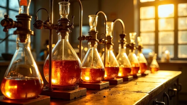 Laboratory long table flask connecting conduit