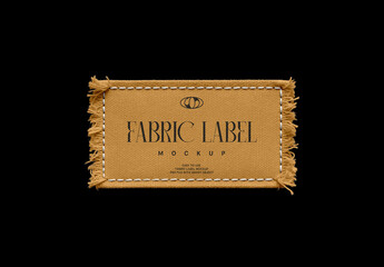 Rectangle Fabric Label Mockup