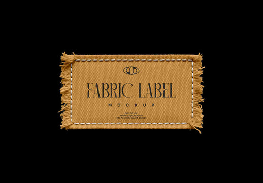 Rectangle Fabric Label Mockup