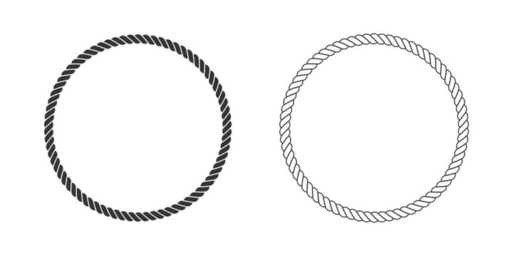 Two frame from twisted elements ornament with blank space inside. Framings graphic design templates. Symbols isolated on white background. Vector illustration