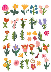 Obraz premium cute element set