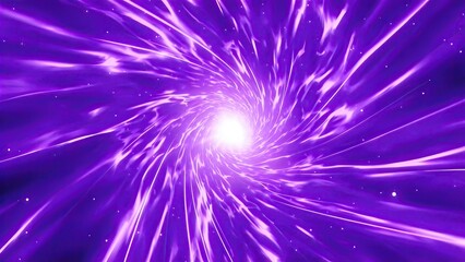 Fototapeta premium Abstract purple vortex tunnel with glowing light streaks cosmic energy flow futuristic scifi background dynamic spiral motion digital art for technology and space concepts seamless