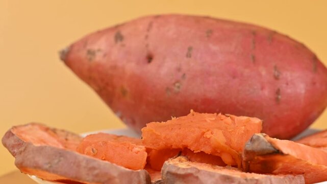  video of a baked sweet potato