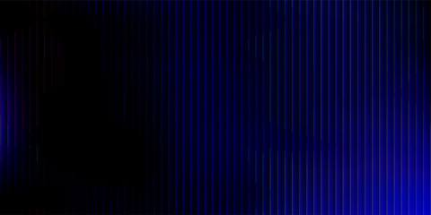 A visually striking abstract composition featuring luminous vertical lines in a vibrant blue hue against a deep, dark background, evoking a sense of advanced technology and digital. © Aril