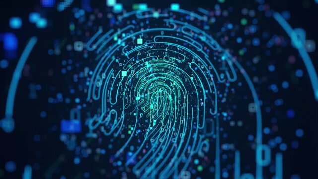 Fingerprint scanner low poly wireframe vector illustration. Biometric authentication Cyber Security technology. good for website, banner and landing page.
