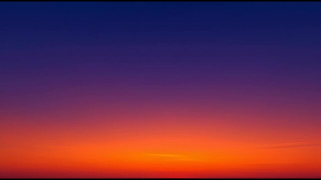 Vibrant Gradient Sky With Warm Orange And Deep Purple Twilight Colors At Sunset sunrise