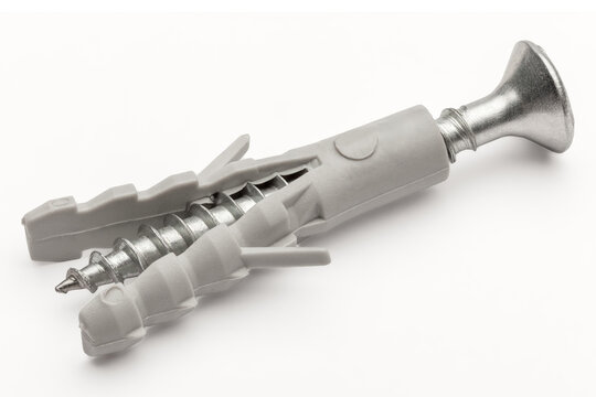 Nylon Wall Plug with Self-Tapping Screw Inserted