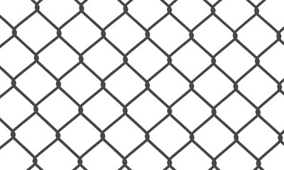 Fototapeta premium Seamless black chain link pattern texture background minimalist geometric industrial design vector illustration