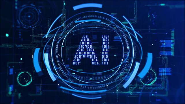 AI Typography icon animation,Artificial Intelligence Logo typography motion graphics, Ai 3D neon light animation,Ai alphabet letter,Ai Logo Text,ai icon Typography transparent background.
