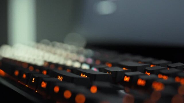 In a futuristic programming lab, a robotic arm efficiently presses keys on a keyboard as a programmer's code comes to life on the monitor. This automation concept streamlines coding