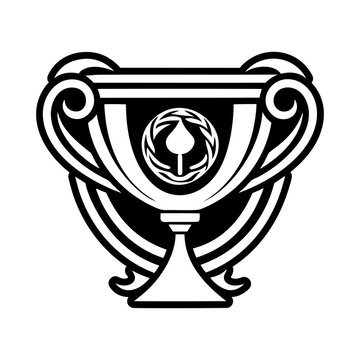 A filled style icon of temperance tarot symbol