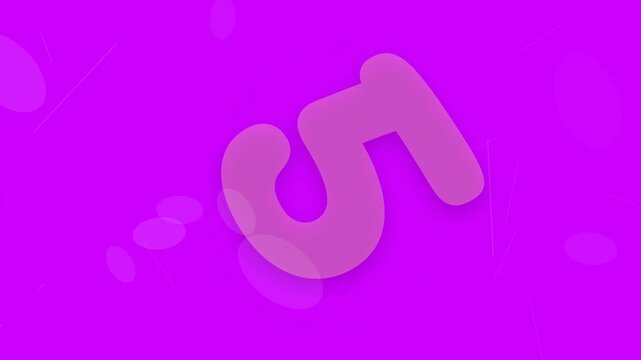 Animated colorful countdown timer from ten to one on a vibrant purple background