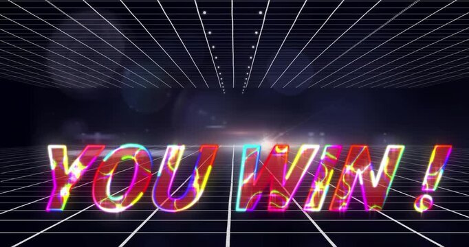 Start text and futuristic background