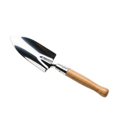 Fototapeta premium Trowel with wooden handle for gardening and landscaping tasks