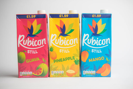 Rubicon Still Cartons against a White Background
