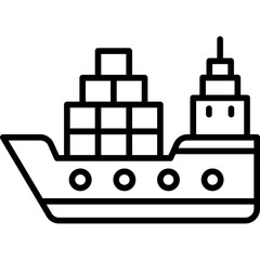 Fototapeta premium Cargo Icon