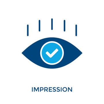 Impression Icon Dual Tone Style. Vector Illustration For Graphic Design