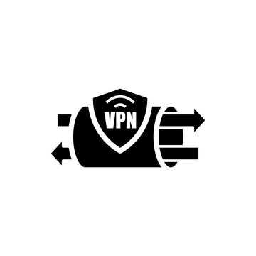 VPN Tunnel Glyph Icon