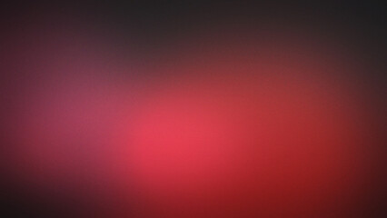 Fototapeta premium Grainy abstract background with a soft gradient transition from deep black to vibrant crimson red and dark magenta hues in a smooth light blend