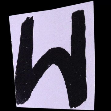 A grunge vector illustration of a black and white alphabet pattern featuring handprint silhouettes and finger signs for a unique business design concept