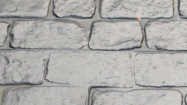 Stamped concrete, concrete surface