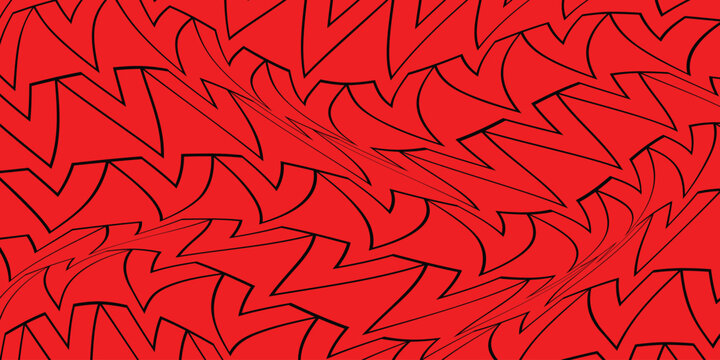 simple black outline v style wave pattern art for banner poster background.