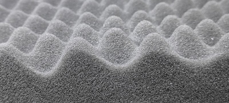 acoustic soundproofing foam used to control and reduce unwanted noise and echoes in various spaces.