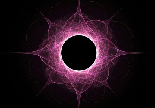 An abstract visualization of an energetic void, representing nullification and suppression of the spiritual field and personal energy signature, metaphysical, level, vacuum