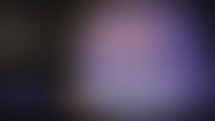 Obraz premium Soft grainy gradient background with deep purple and black tones featuring a subtle light transition and a textured noise overlay effect