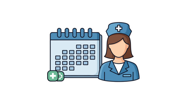 Ambulance vehicle set with multiple views including front side and top, emergency medical transport van illustration, healthcare rescue service concept isolated on background