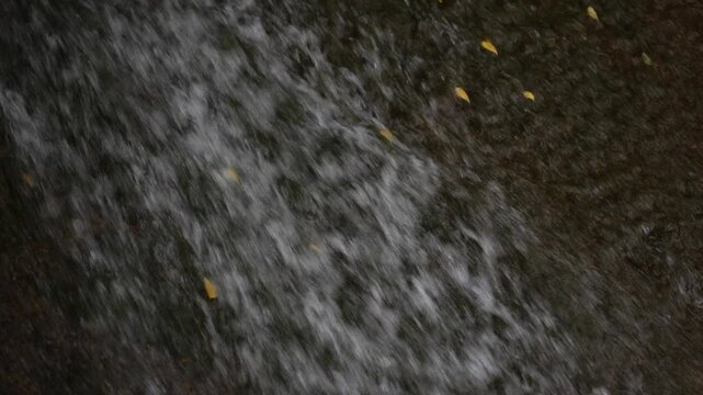 Powerful water flood after heavy rain storm.