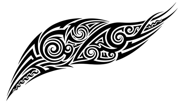 Polynesian Ornament Tattoo Design Set