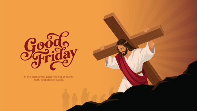 Good Friday Peace of Holy Week Social Media Post, Web Banner, Status, Story
