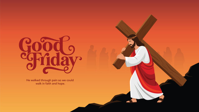 Good Friday Peace of Holy Week Social Media Post, Web Banner, Status, Story