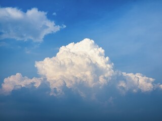 Fluffy Cloud Blue sky Cloudscape daylight Summer season Nature background