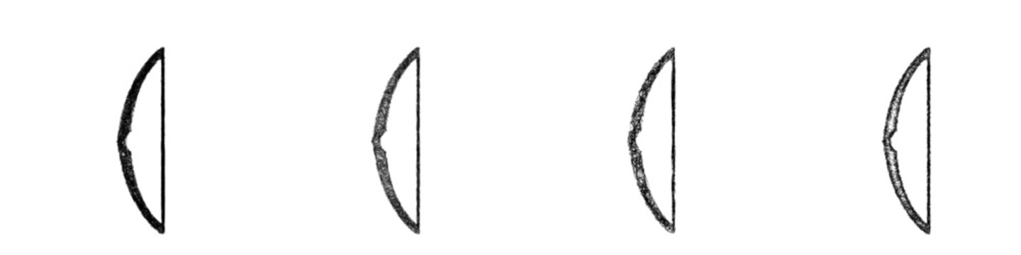 Sketch longbow icon design set