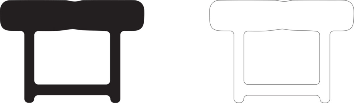 Vault Table vector icon.