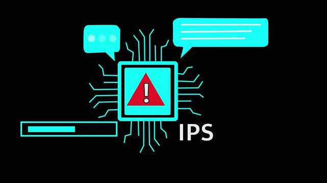 Enterprise resource planning IPS concept, Abstract technology symbols on Futuristic Technology world map Background. , 4k