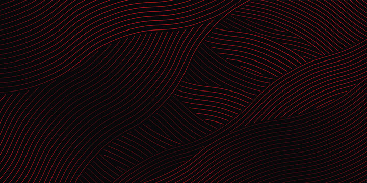 farm red and blak banner, organic abstract background with fields. lines natural organic products. ecology background.
