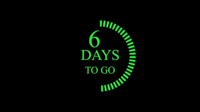 11 days to go, 11 days count animation, 11 days in a month, 11 days left count time display with numbers. business, sale, promotion concept. number of days left until special events, sale 4k video