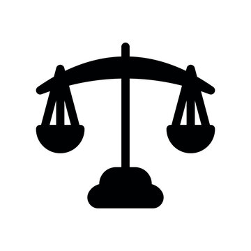 Legal Equality Measurement Scale Graphic Vector Icon