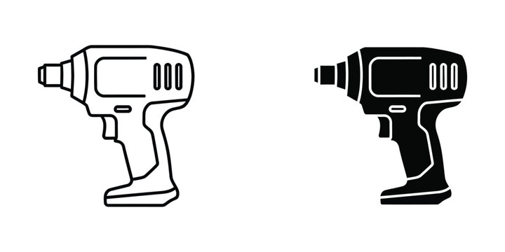 Comparison of a light and dark colored cordless drill design