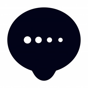 Bubble Chat animation icon for social media, presentations, videos, websites. Alpha Channel