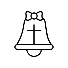 Naklejka premium Christmas Bell Icon