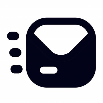 Mail Fast animation icon for social media, presentations, videos, websites. Alpha Channel