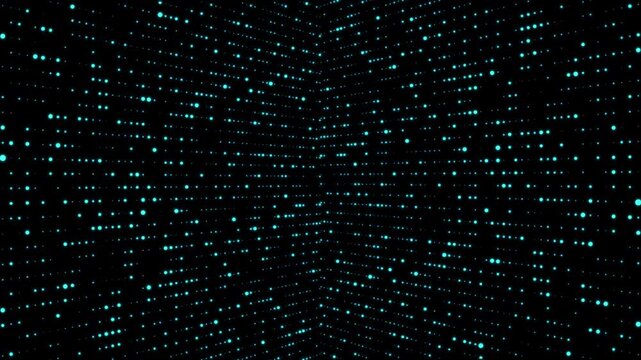 Technology data background featuring dynamic digital data flow and data transfer, inspired by artificial intelligence, quantum computing, data, blockchain, and analytics.
